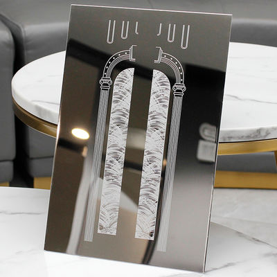 Asansör Kapı Aynası Kazınmış Dekorasyon için 304 Paslanmaz Çelik Sac