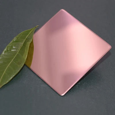 Titanyum Altın Rengi Kaplamalı Paslanmaz Çelik Sac Ayna Kaplaması Özel Boyut