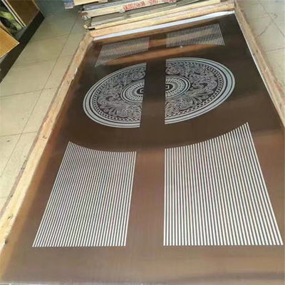 304 Kazınmış Ayna Desenli Asansör Paslanmaz Çelik Sac Duvar Panelleri 1219x2438mm