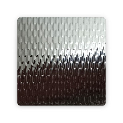 304 316 2B/BA Bitirme Çakma 2WL Teksturlu Metal Plaket Dokuma Yapısı Kalıbı Paslanmaz Çelik Yaprak