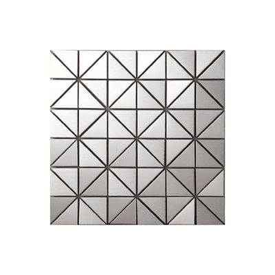 Mutfak 3D Mozaik Dekoratif Paslanmaz Çelik Duvar Karosu Backsplash AISI 1219X2438mm