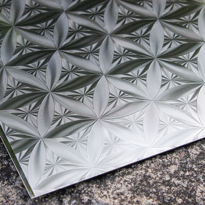 Duvar Paneli İçin Kabartmalı Dekoratif Paslanmaz Çelik Sac 3D