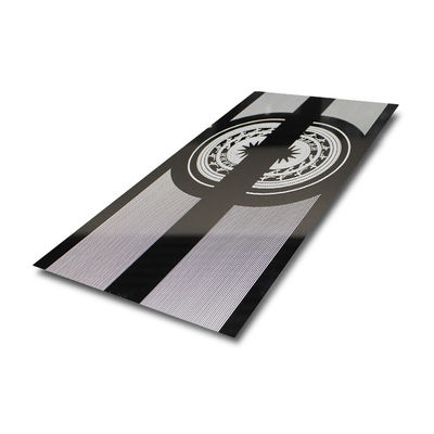 iyi fiyat Kapı Dekorasyon Anti Pas için Ayna Kazınmış Haddelenmiş Asansör Paslanmaz Çelik Sac çevrimiçi
