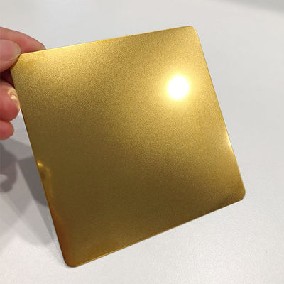 iyi fiyat 0.5mm Dekoratif Paslanmaz Çelik Sac Altın Renkli Boncuk Püskürtülmüş JIS Standardı çevrimiçi
