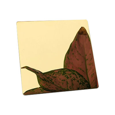 iyi fiyat Evye için Pvd Ayna Altın Kaplama Dekoratif Paslanmaz Çelik Sac çevrimiçi