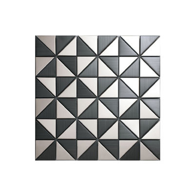 iyi fiyat Mutfak 3D Mozaik Dekoratif Paslanmaz Çelik Duvar Karosu Backsplash AISI 1219X2438mm çevrimiçi