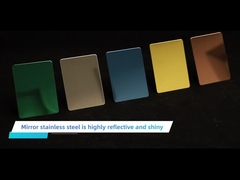 201 304 316 renk 8k ayna toptan için dekoratif paslanmaz çelik sac